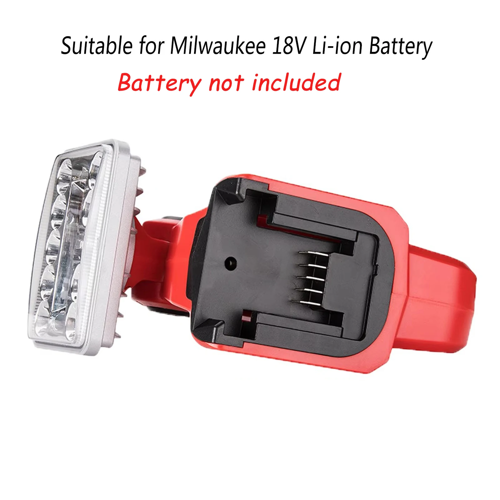 9W 3Inches LED Work Light For Milwaukee 18V Li-ion Battery Flashlight Torch Spotlight Portable Outdoor Emergency Lamp