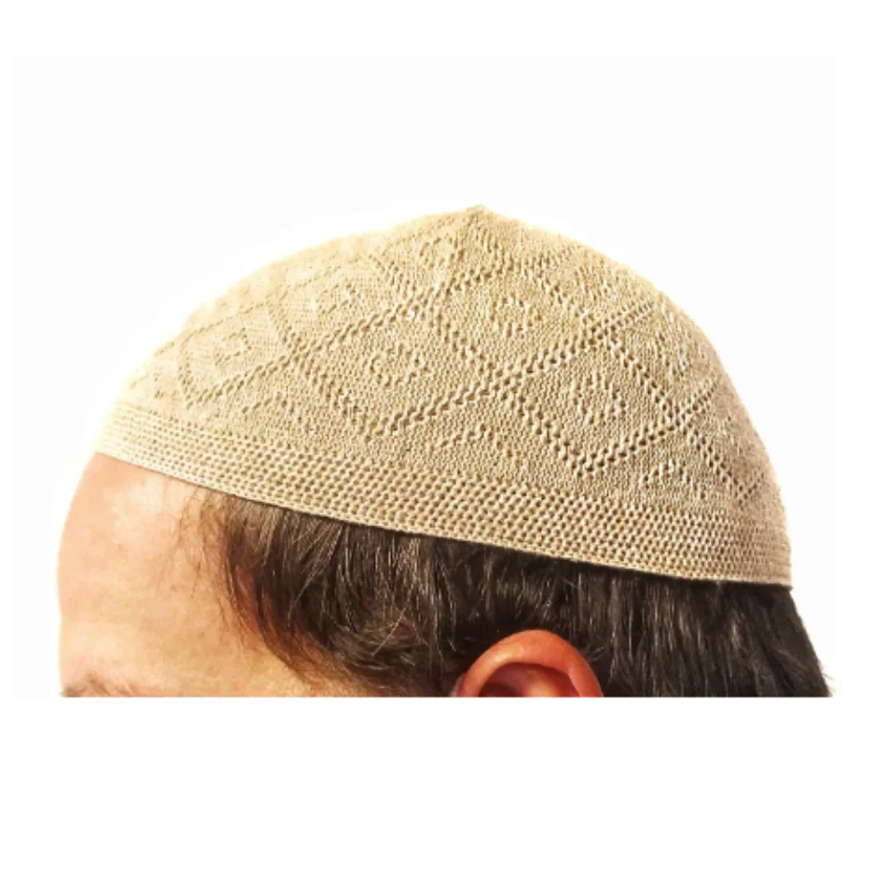 12 pezzi uomini cappelli di preghiera musulmani all'ingrosso cuffia 100% cotone lavorato a maglia berretto islamico solido confortevole turco elastico filato fine di alta qualità macchina flessibile