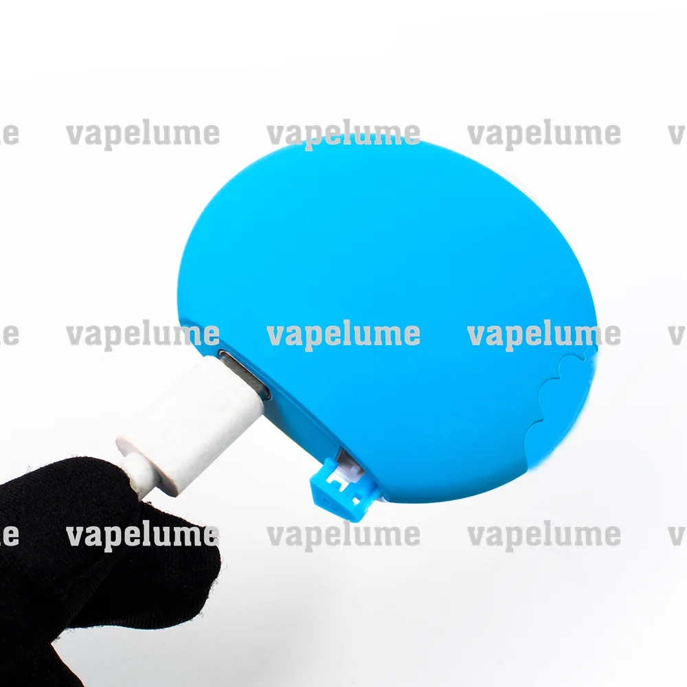 Empty Electric Disposable Vape Pen 1ML Double Chambers Cookie Blue MUHA 2ML Turn Tiny White Vapor Device Rechargeable Machine view 2