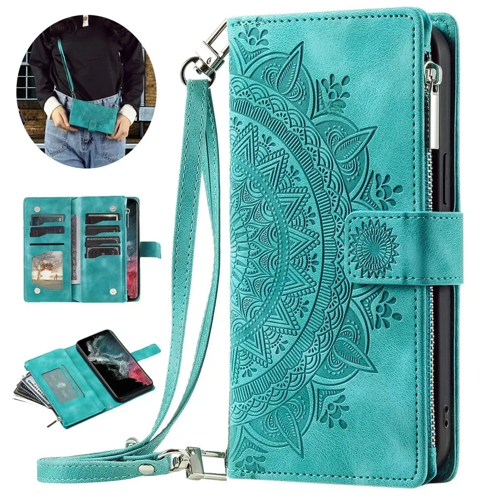 Etui z klapką na zamek błyskawiczny dla OPPO A98 A78 A57s A54 A38 A18 A96 A17 16 A15 S A57 A77 38 A 74 94 A58 78 A79 5G Book Cover — zdjęcie produktu 7