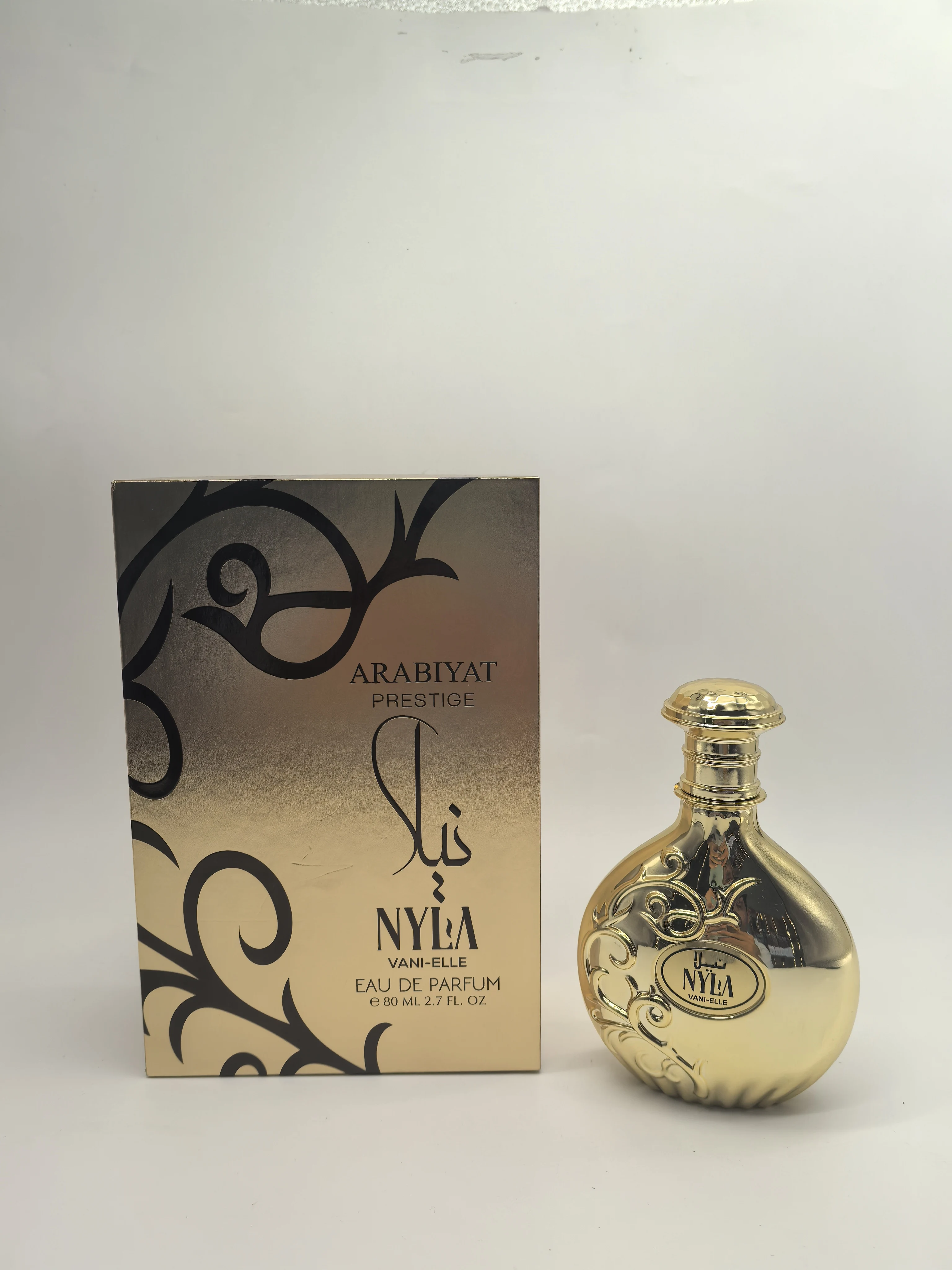 Nyla Vani‐Elle 2,7 fl oz Eau de Parfum unisex inspirado en un aroma cremoso de vainilla, jazmín, caramelo, ámbar, almizcle