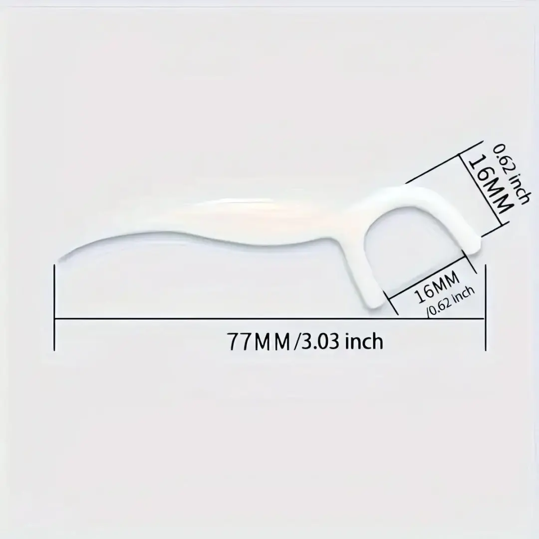 50-Pack Dental Sticks & Floss Picks - Tooth Flossers, Bonus 1 Toothpick Storage Container Gift