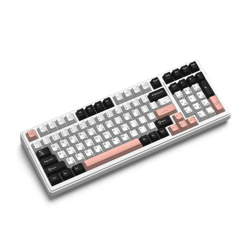 AULA F99 Artany Oil Wireless Mechanical Keyboard Hangul Olivia White Low-noise Peach Funkis Domestic genuine