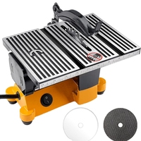 Multifunction DIY Mini Table Saw 90W 4500RPM Precision Compact Cutting Machine For Wood PCB Plastic Aluminum EU Plug