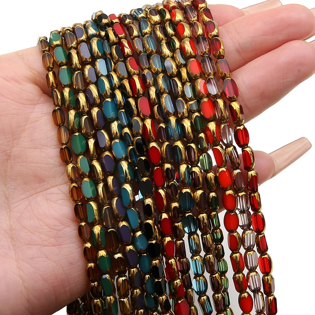 ลูกปัดแก้วทรงรีบริโอเล็ต 100 ช - Jewelry Making Beginners บทวิจารณ์และราคา