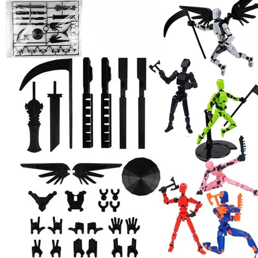 Figurine d'action de Robot Shapeshift mobile multi-articulé imprimé en 3D avec articulation complète pour l'animation Stop Motion 5 figurine d'action