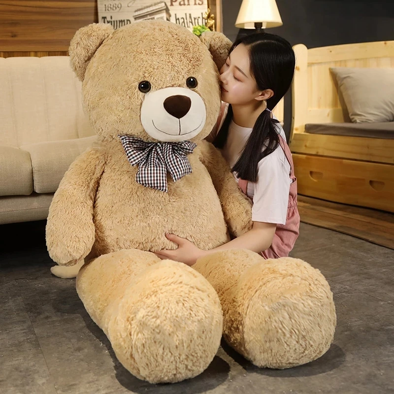 

High Quality Giant American Bear Plush Doll Soft Stuffed Animal Bear Toys Kids Girls Valentine Birthday Gift Room Decor