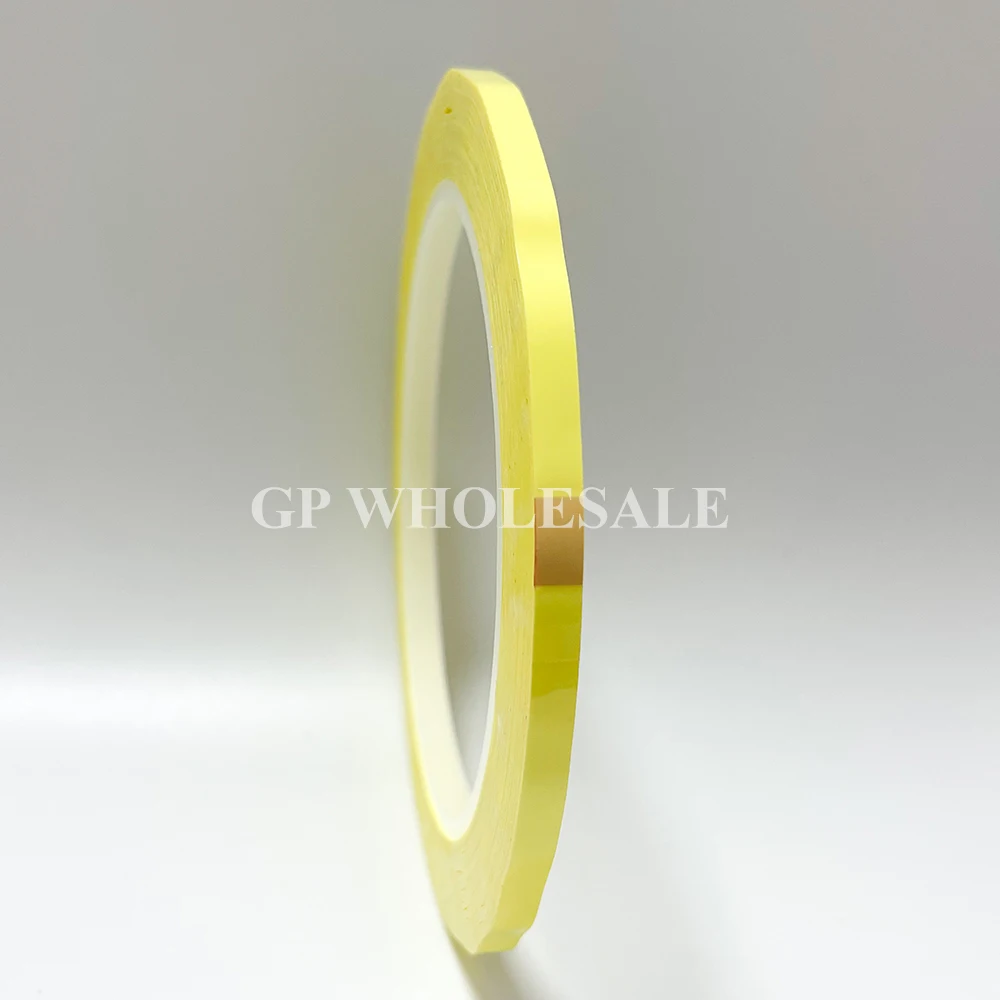 5 Rollos de Cinta Amarilla de Mylar de 5mm x 66m, 94V0, Retardante de Llama, Película Aislante de PET para Transformadores, Bobinas de Motor, Envoltura de Baterías, 130C