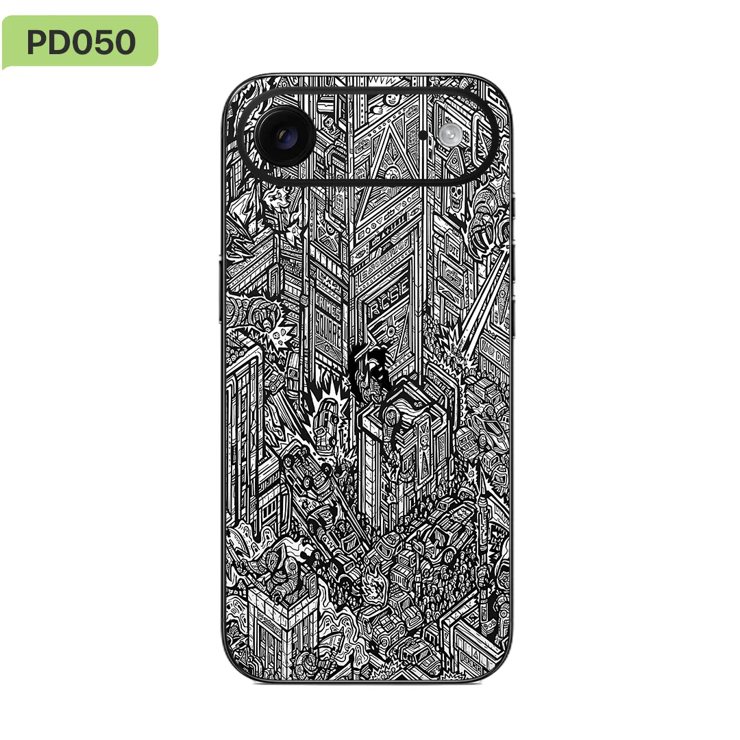 جلد لف الفينيل لهاتف iPhone 17 Air – مجموعة Lost City من Nexa Skins IA023 - ملصق فينيل مضاد للخدش