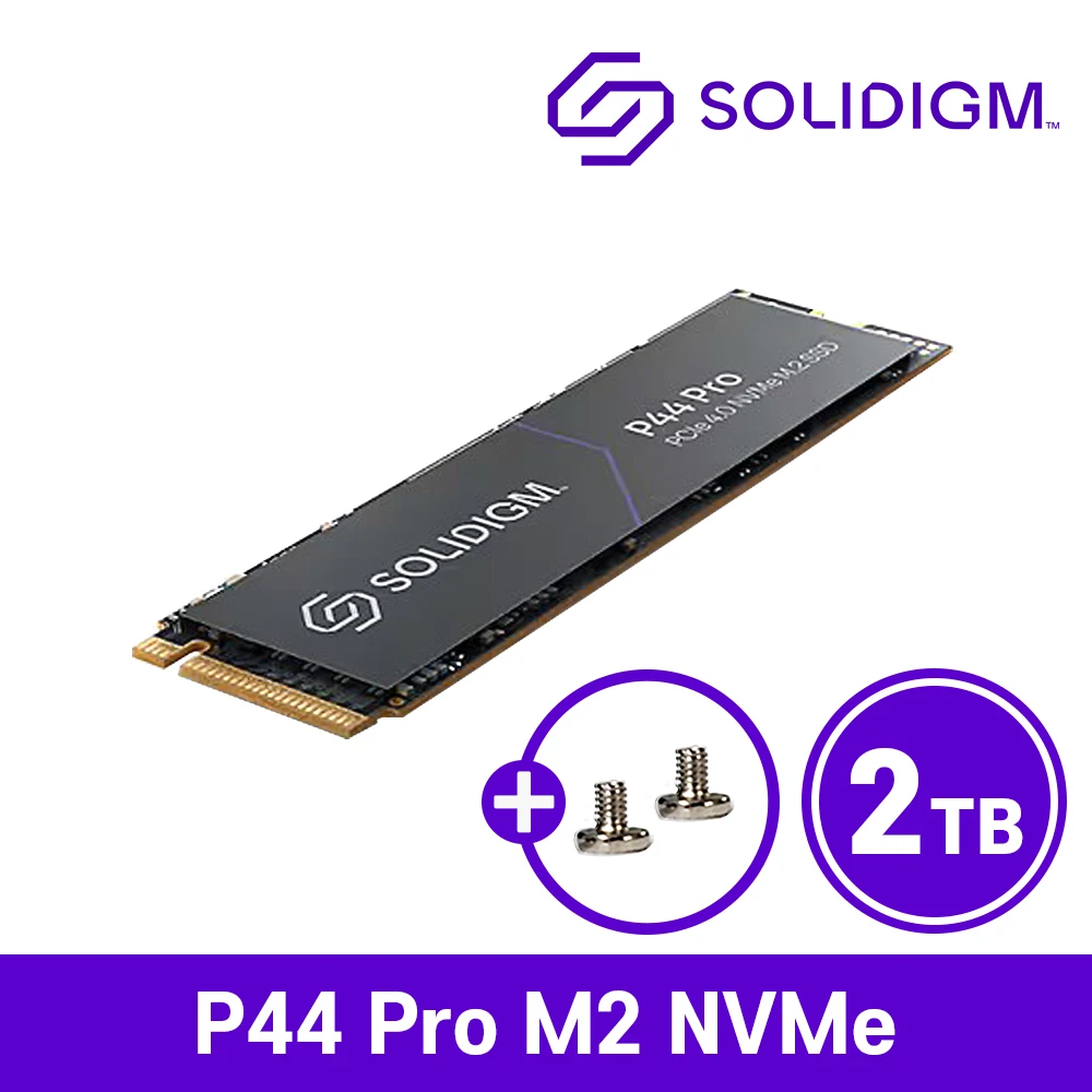 SOLDIE P44 Pro M.2 NVMe SSD 2TB Bulk (DRRAM/TLC/PS5 compatible)