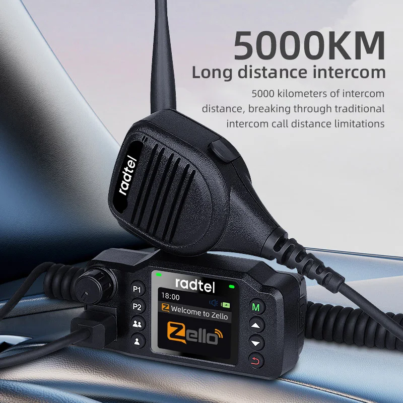 라드텔 P8900G POC 차량용 무전기 안드로이드 젤로 무제한 범위 5000마일 장거리 GPS 미니 무전기 모바일 라디오 4G