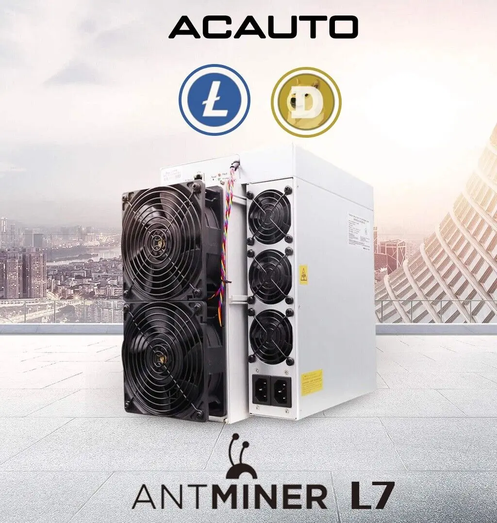 MM Antminer L7 9050M Doge Coin & Litecoin LTC Coin Asic Miner Crypto Mining