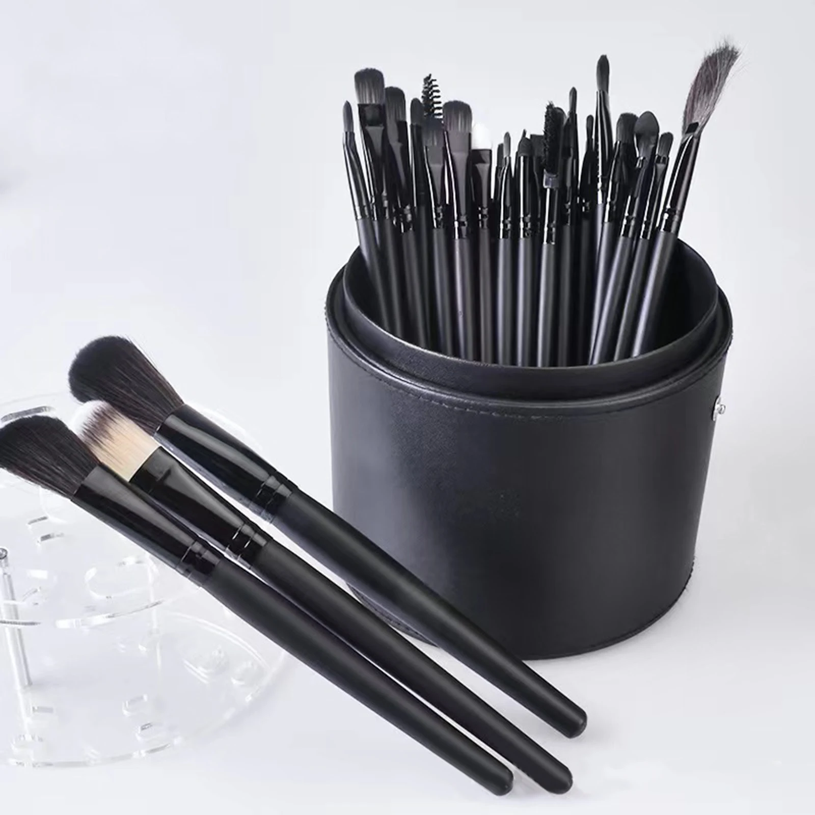 

Makeup Brush Holder Cosmetics Brushes Pen Storage Desktop Multi Purpose Storage Cup Drying for Table Office Bathroom Home Women