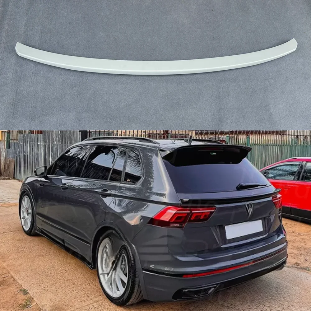 Voor Volkswagen VW Tiguan MK2 2017-2023 Wing Styling Exterieur Accessoires Deel Kits Tuning Zwart Midden Kofferbak spoiler - afbeelding 2