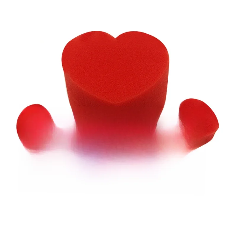 Multiplicateur de coeurs en éponge, tours de magie, petit cœur à Jumbo, Production d'éponge, Magia, gros plan, Illusions de rue, accessoires Gimmick