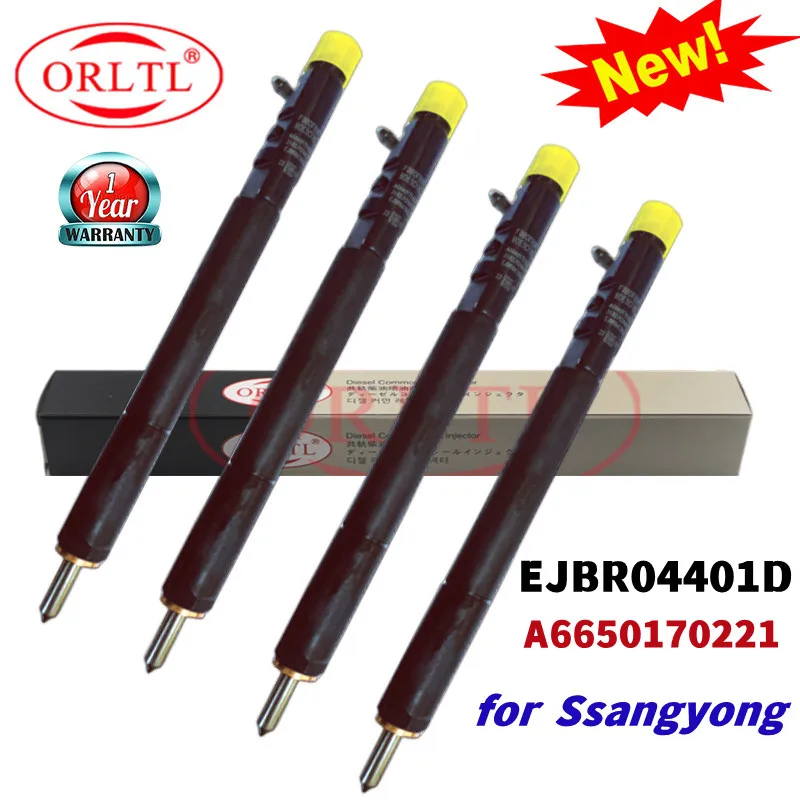 4pcs Diesel Injecor A6650170221 EJBR04401D NOZZLE 6650170221 EJBR04401Z FOR SSANGYONG Kyron Rexton Rodius Stavic Euro4