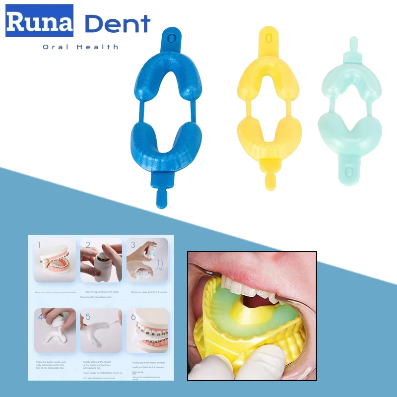 

Одноразовые гибкие ватные подушечки для фторгеля (фторидной пасты) для детей и взрослых, ультракомфортные