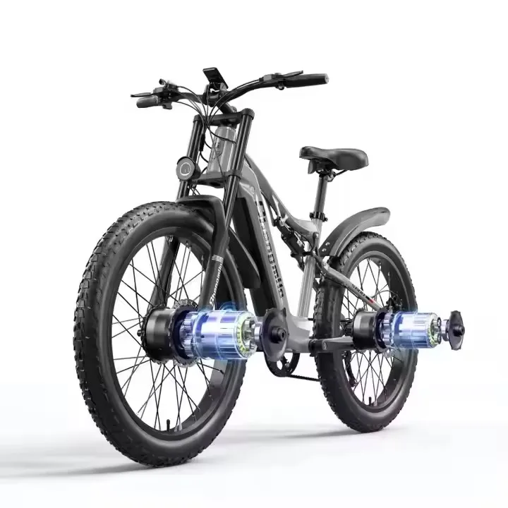 2024 NEW special offer 26inch dual motor electric bicycle 48V 17.5Ah battery shengmilo S600 electric bike 2000W ﻿