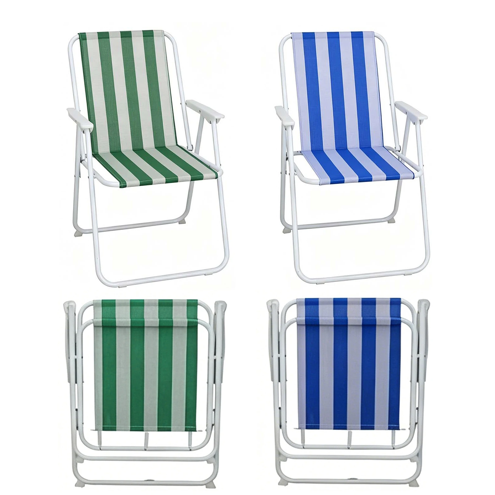 Silla plegable multifunción para playa y jardín, estructura de metal anticorrosivo, tejido textileno 2×1 resistente al… — oferta en AliExpress
