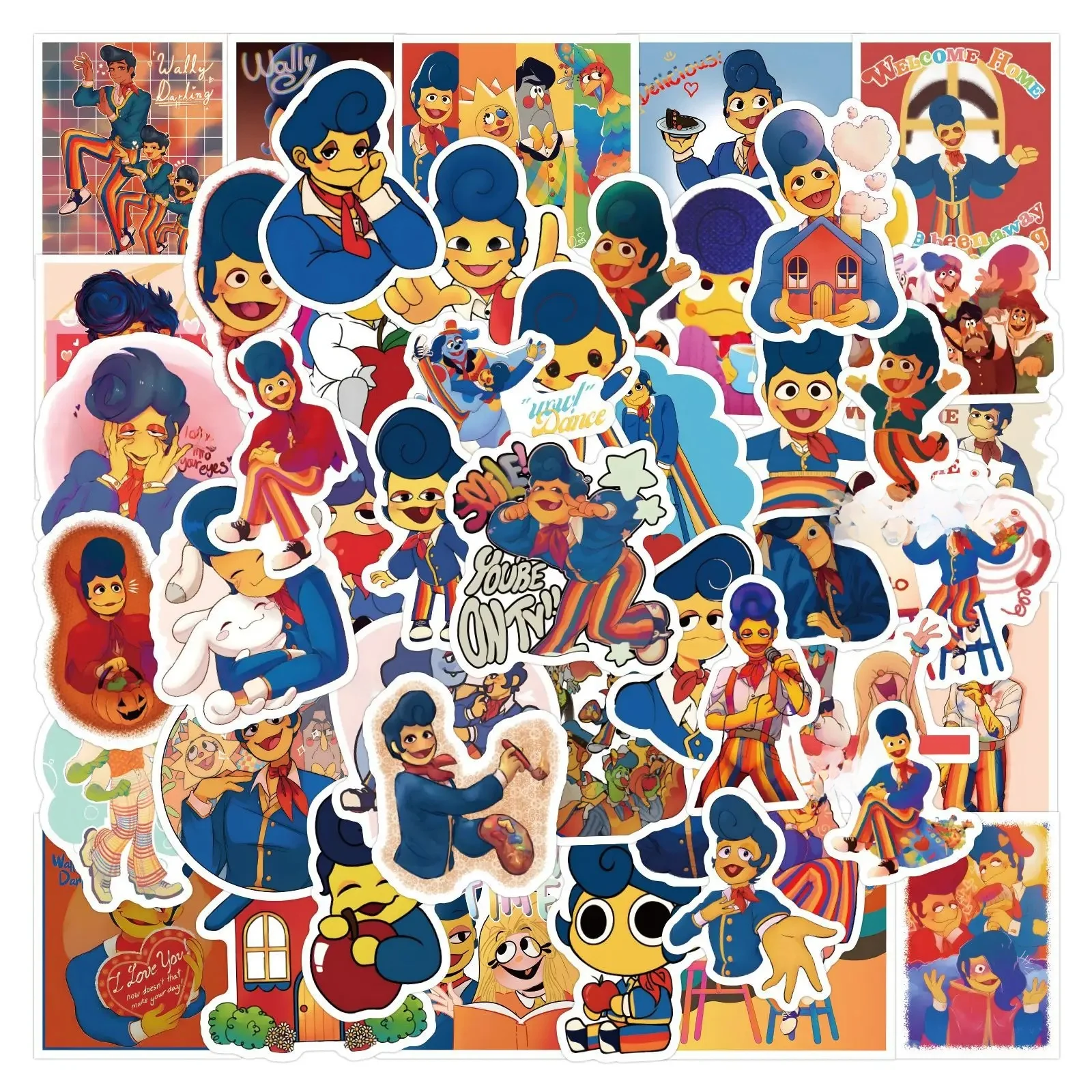 AliExpress GOGOTU 10/30/50/110PCS Welcome Home Wally Darling Stickers Funny Cartoon Sticker Kids Toys Luggage Laptop Phone Guitar Car Bike Decals