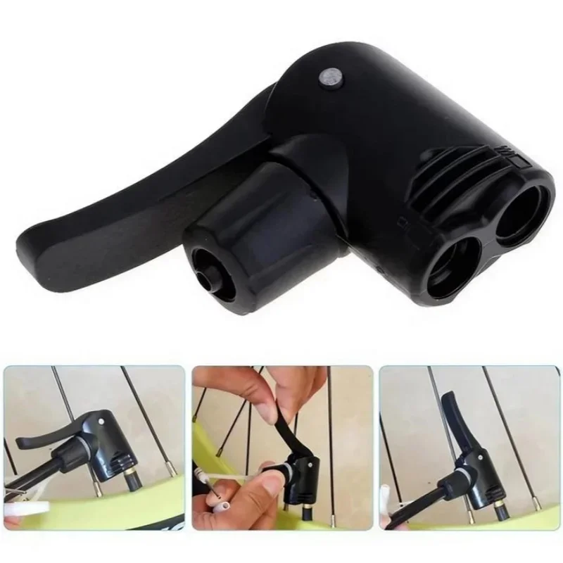 AliExpress Cycling Accessory Bicycle Bike Cycle Tyre Tube Replacement Presta Dual Head Air Pump Adapter Valve Useful Bicycle Component Pump