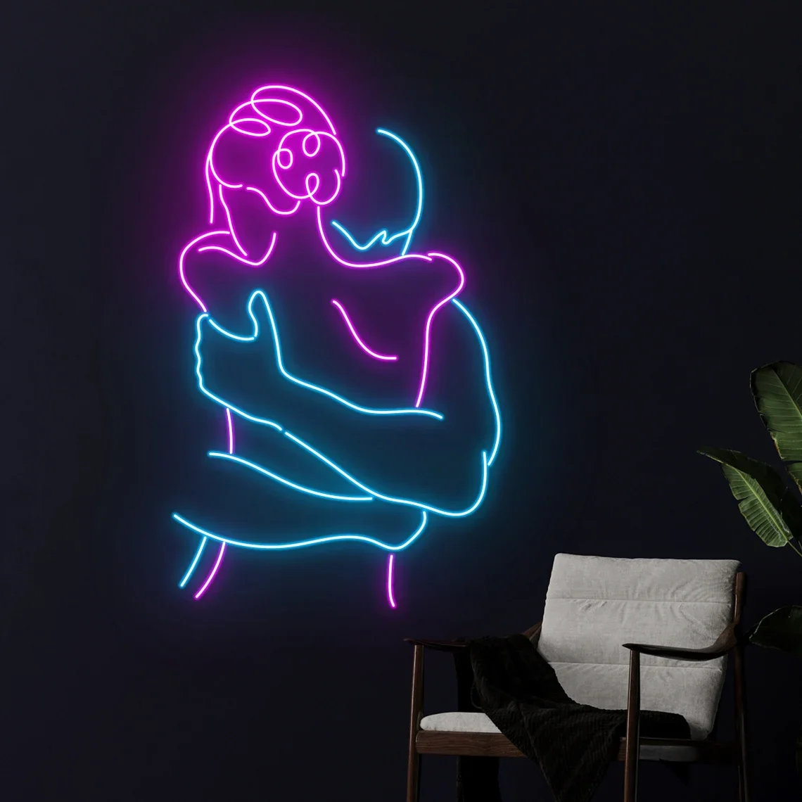 

Hugging Couple Neon Sign Couple Body Sign Sexy Lover Wall Decor Naked Couple Sign Cuddle Lover Cuddling Couple Room Wall Decor