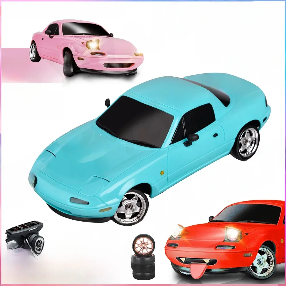 Skymaker LDRC LD1804 1/18 RC Drift Auto MX5 2,4 GHz RWD met ESP Gyroscoop on-Road LED-verlichting Volledige schaal RC Auto's Kinderen Speelgoed Cadeau - afbeelding 2