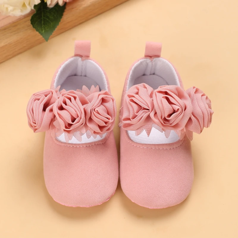 0-18M Lovely Pink Spring Autumn Style Lovely Bow Solid Color Princess Shoes 0-18 Months Baby Casual Shoes Newborn Toddlers