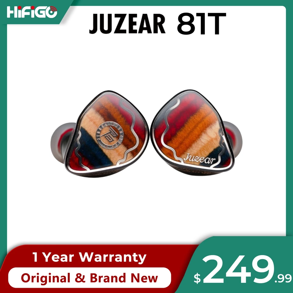 JUZEAR Dragonfly 81T 1DD+8BA HiFi In Ear Monitor Earphones Hybrid