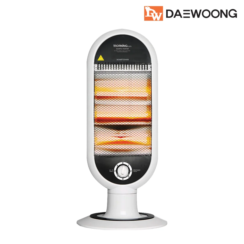 Daewoong 3-tier high efficiency quartz tube heater left and right rotation conduction safety device heating living room study room office winter