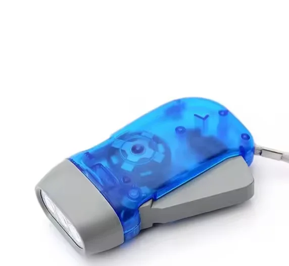 3 LED Hand Pressing Dynamo Crank Power Wind Up Flashlight Torch Light Hand Press Crank Camping Lamp Light for Outdoor Home photo review