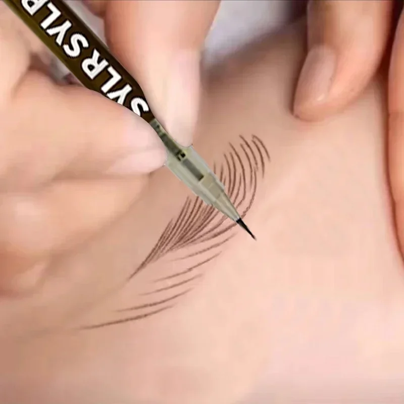 Stylo à sourcils Ultra fin de 0.008mm, longue durée, résistant aux taches, étanche, résistant à la sueur, hautement pigmenté, facile à appliquer, liquide pour les yeux