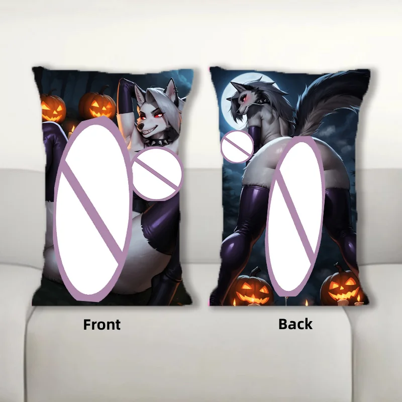 

Dakimakura Anime Sexy Loona Wolf Sofa Cushion Body Pillow Cover Double Side Print Bedding Throw Pillow Case