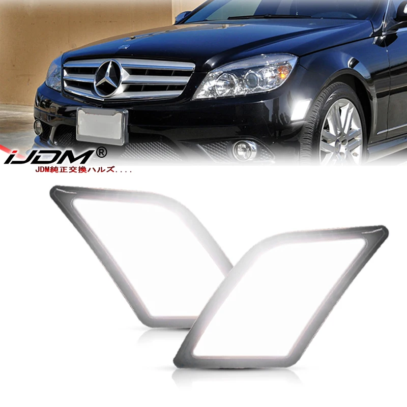 

2 шт. для Mercedes Benz W204 C250 C300 C350 C63 AMG безошибочный Передний фонарь задний фонарь Янтарный сигнал поворота фонарь 2008-2011