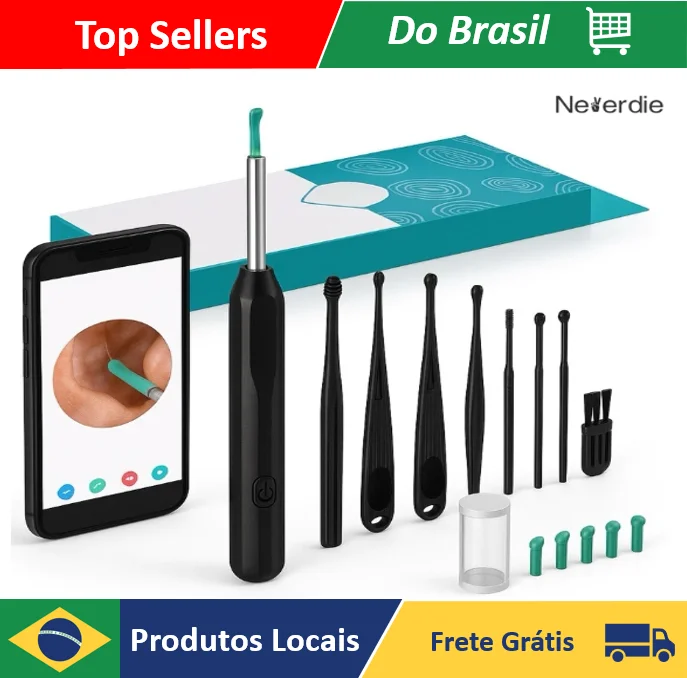 NE3 OToscope Ear Cleaner with Camera Wax Remover Wireless Cleaning-Neverdie Store