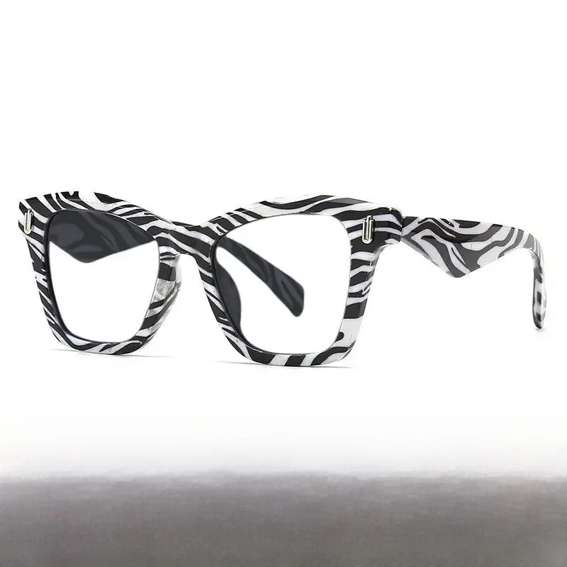 R57189 markowe designerskie damskie okulary do czytania modne kwadratowe prezbiopowe okulary dioptryczne 0.5 ~ 3,5 klasyczny nit okularów — zdjęcie 2