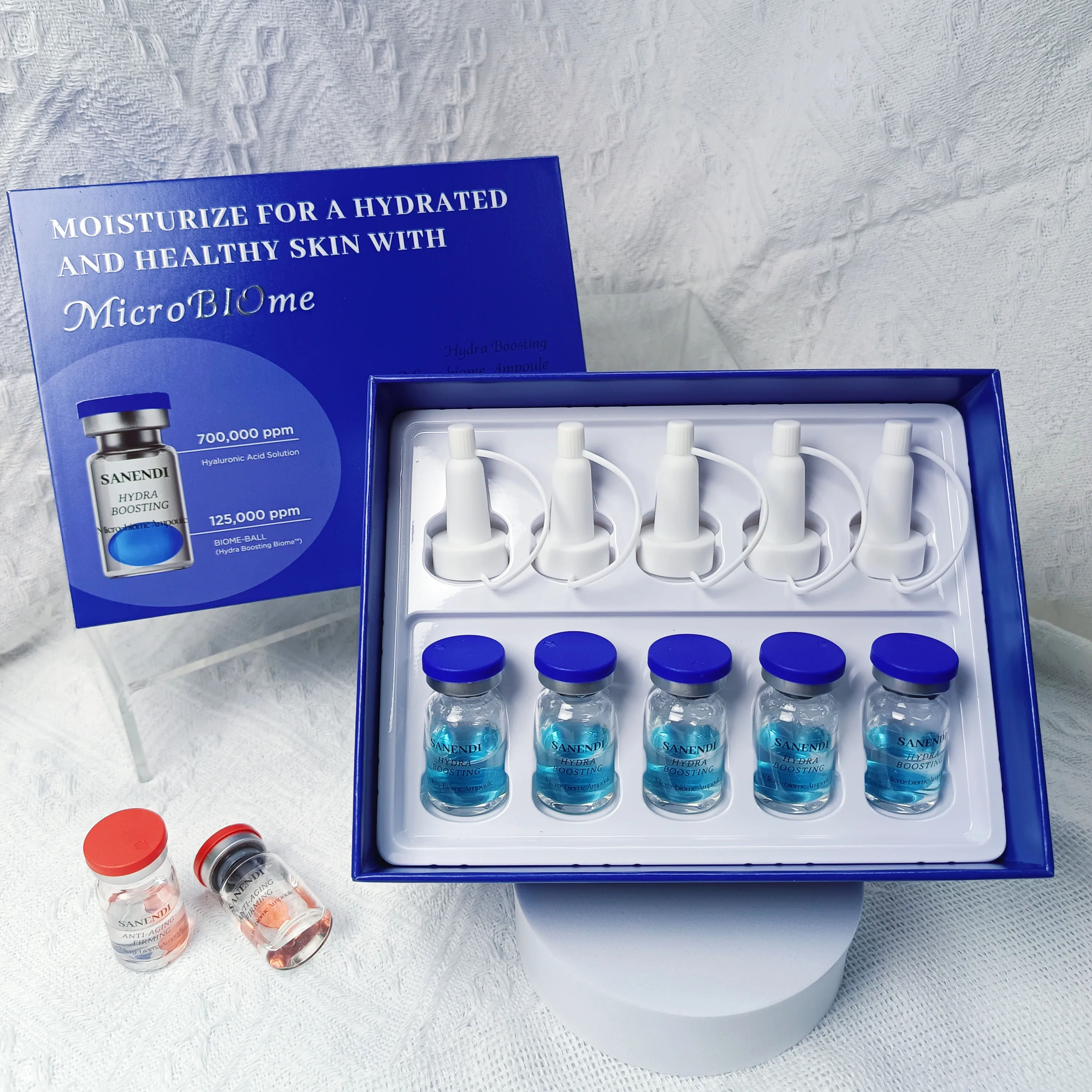 

Korean Skin Care Product Sanendi MicroBiOme Series Facial Skin Care Essence Set Moisturizing Soothing And Hydrating 7mlx5