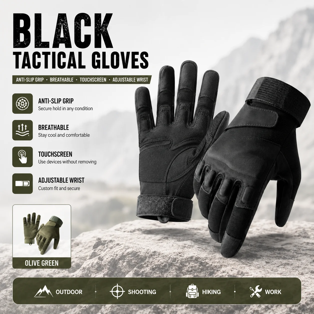 Thumbnail 2 - #1 Latest Tactical Outdoor Gloves Offers
