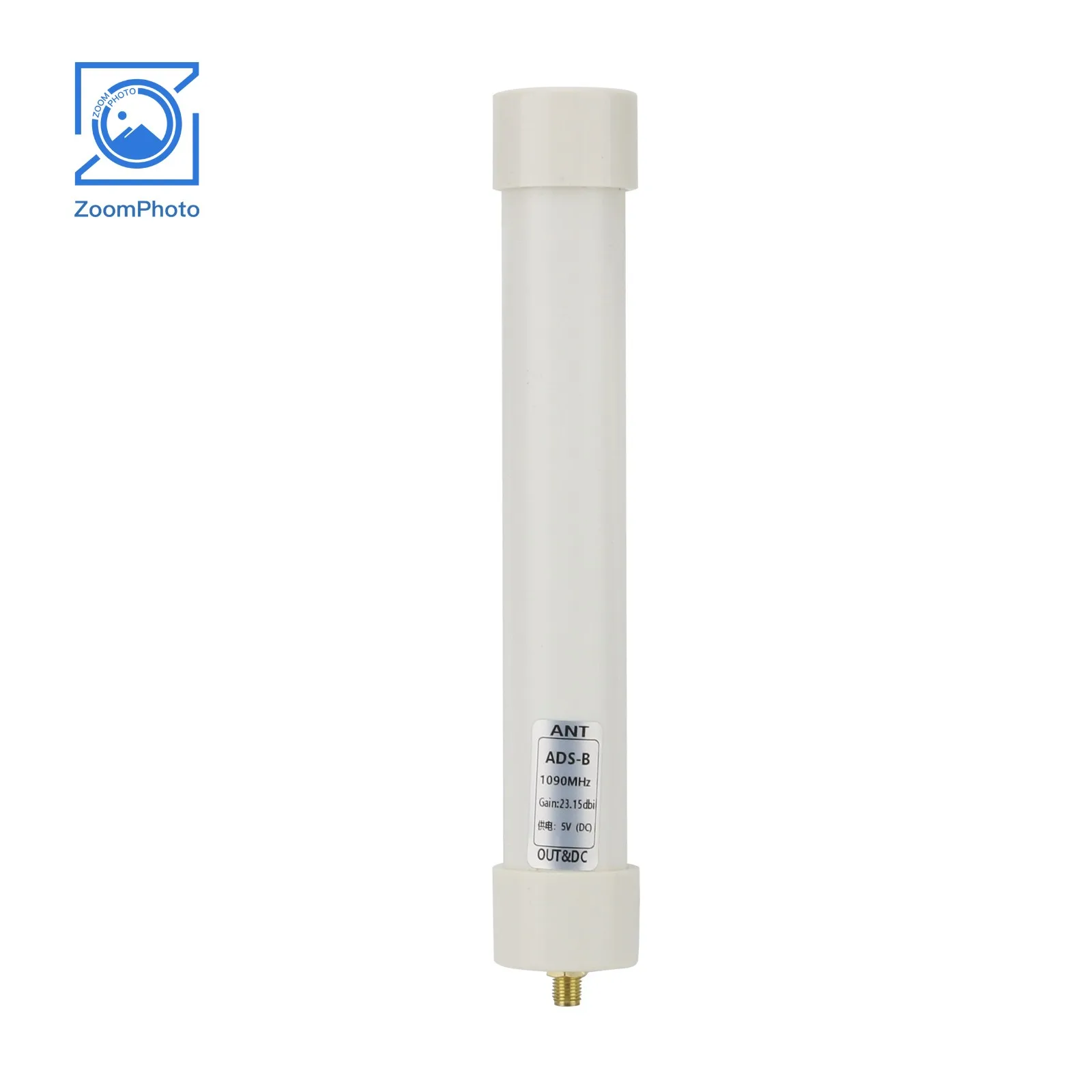 ADS-B 1090MHz Active Antenna DC5V Bias Tee Type-C Power Supply 23.15dBi High Gain RF Receiving Antenna with SMA Female Connector