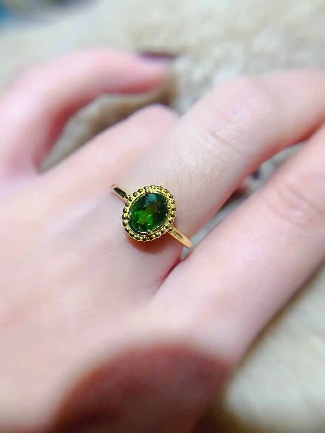 

KJJEAXCMY Женское роскошное кольцо из натурального дипсидового камня высшего качества, новое, с инкрустацией из чистого серебра 925 пробы, подарок для подруги