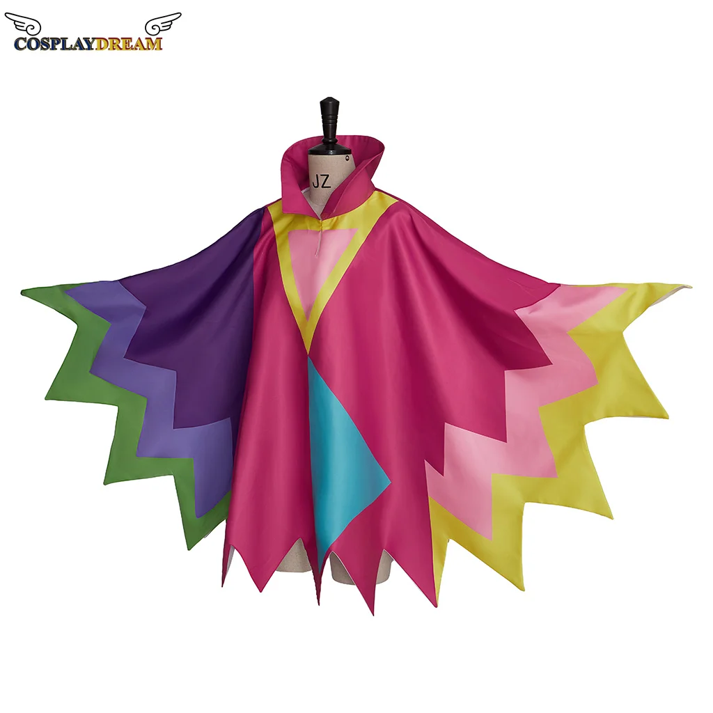 （In Stock) NEW !!! Deltarune Spamton Neo Cosplay Costumes Game Spamton Neo Colorful Stand Collar Cape Unisex Stand Collar Cloak