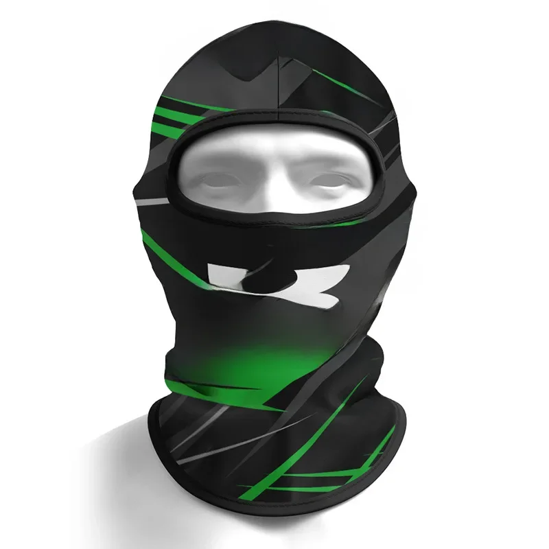 AliExpress New Kawasaki Bike Ice Silk Head Cover, Motorcycle Sunscreen Mask, Motorcycle Helmet Head Cover