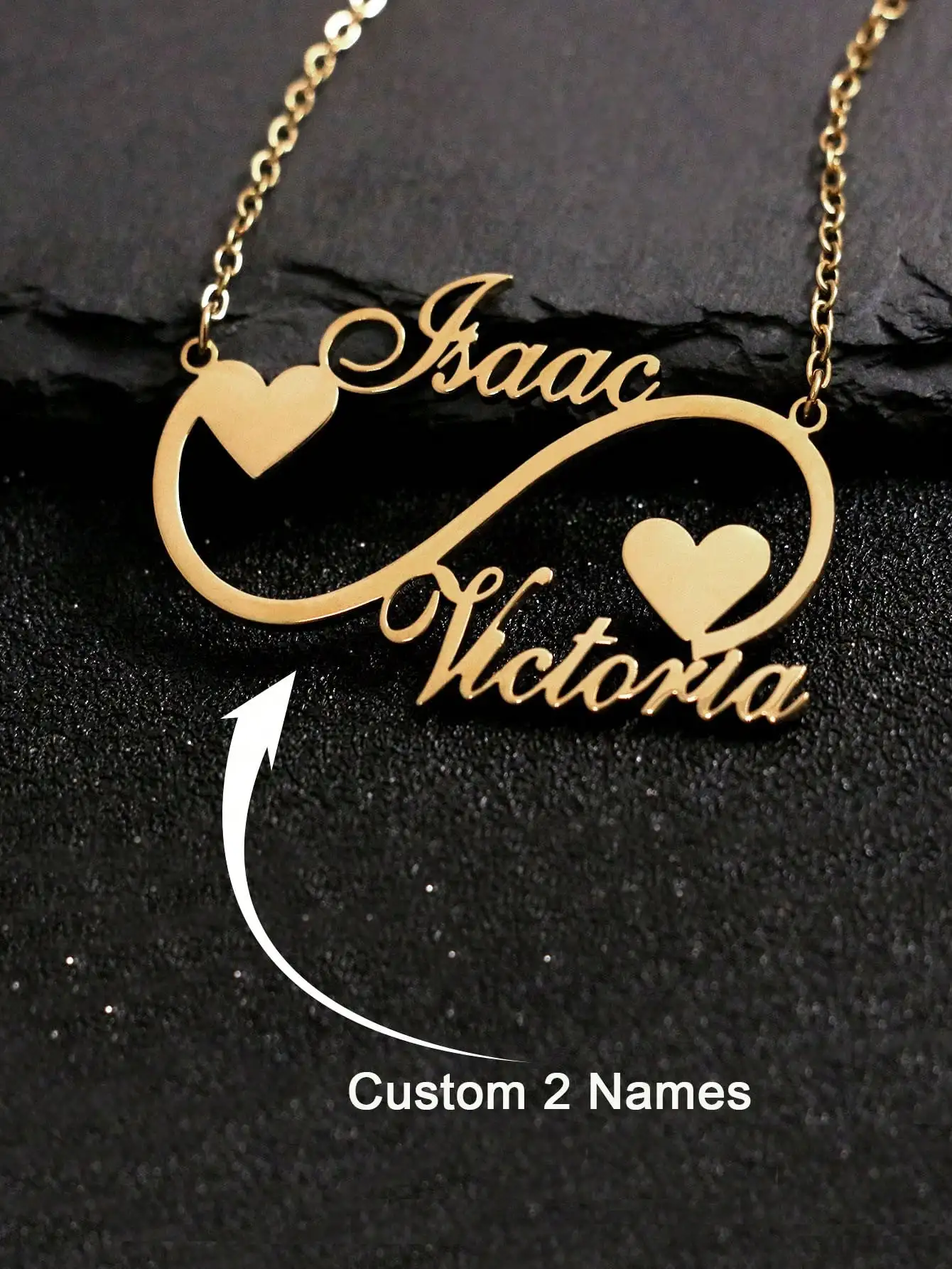 

Lateefah Waterproof PVD electroplated birthstone necklace designed for women Exquisite cubic zirconia pendant Gift Necklace