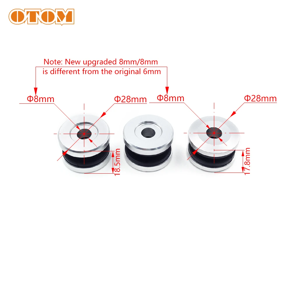 OTOM Motorcycle Exhaust Mounting Damper Bushing Suspension Liner Roller Guard For KTM SXF XCF 250 350 450 RC4 R 2019-2023 Bikes