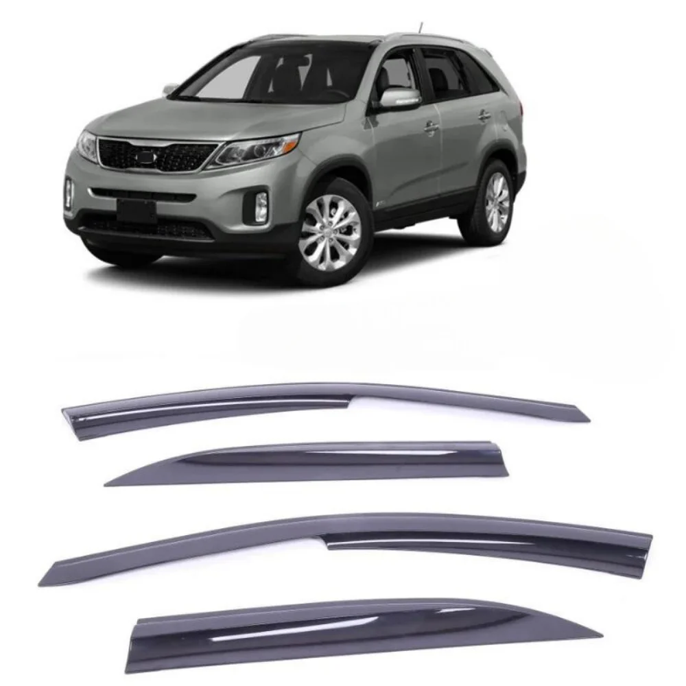 Car window accessories for KIA Sorenta 2007-2014 Sport Style window deflector rain cover visor awnings Exterior Accessory Tuning