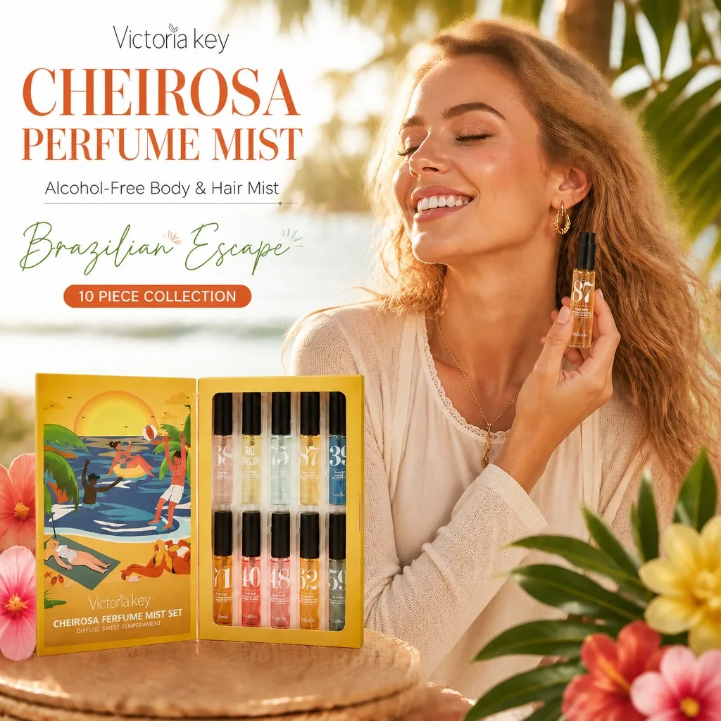 

10pcs Brazil Alcohol Free Perfume Classic Series Long Lasting Fresh Elegant Charming Romantic Pheromone Unisex Light Fragrance
