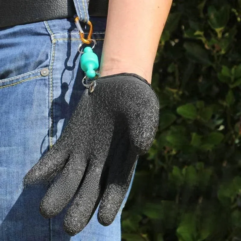 Gants de capture de pêche imperméables, anti-brûlure, à libération magnétique, protection des mains contre les éraflures de crevaison