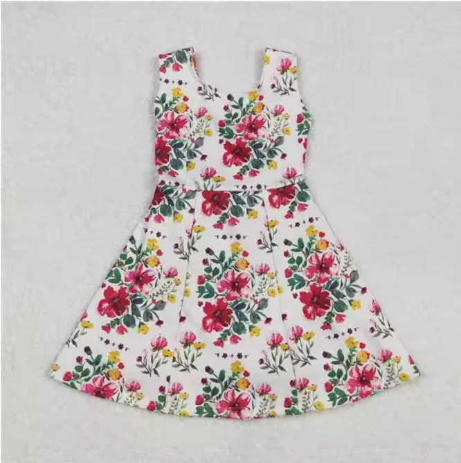 

Toddler girl dress summer Floral Yoga Skort Athletic Acive Wear Under Short children boutique kid clothes