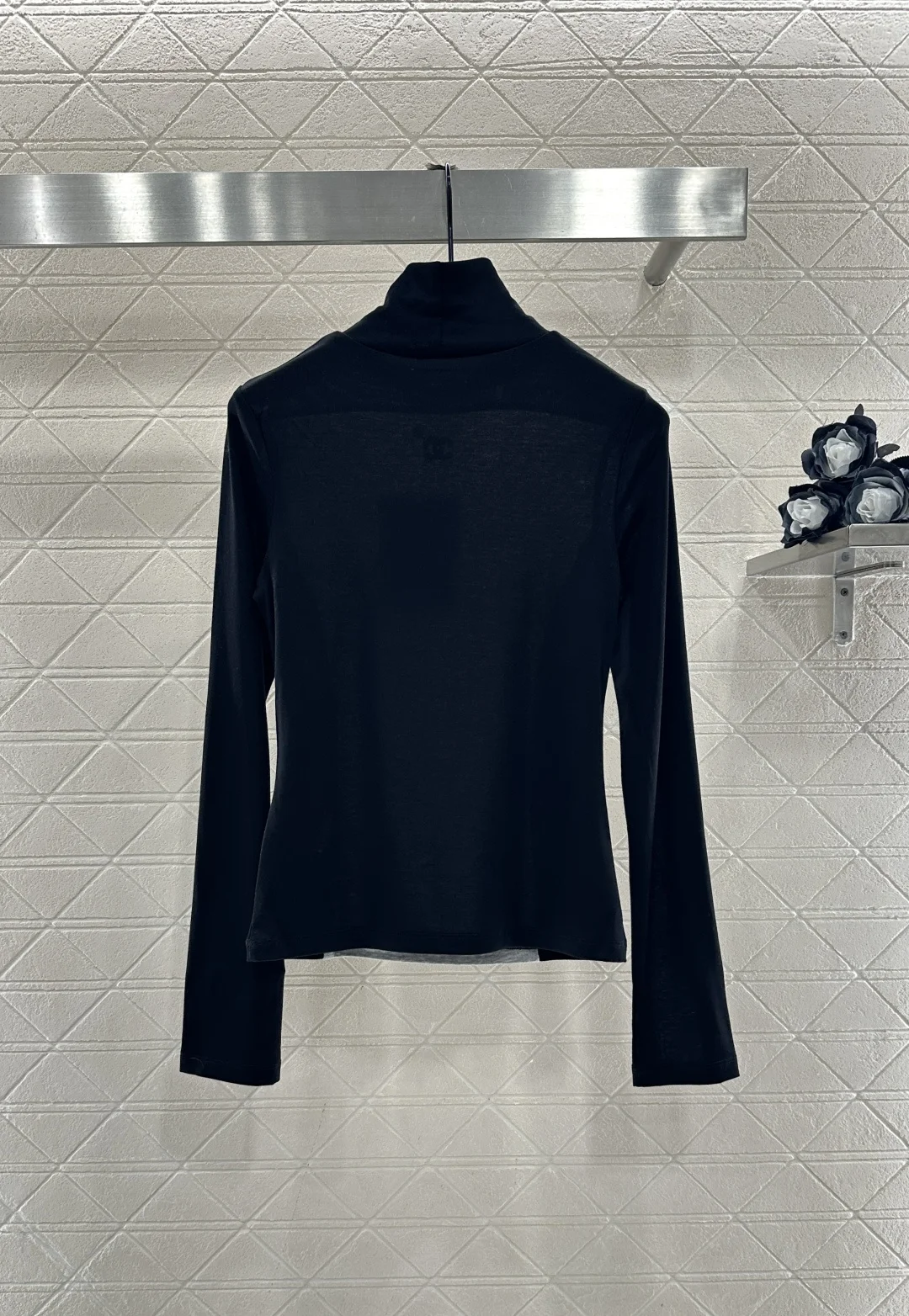 

26, ранняя весна, новый женский комплект одежды большого размера, высокий воротник, воротник, длинный рукав, цветной нижний топ