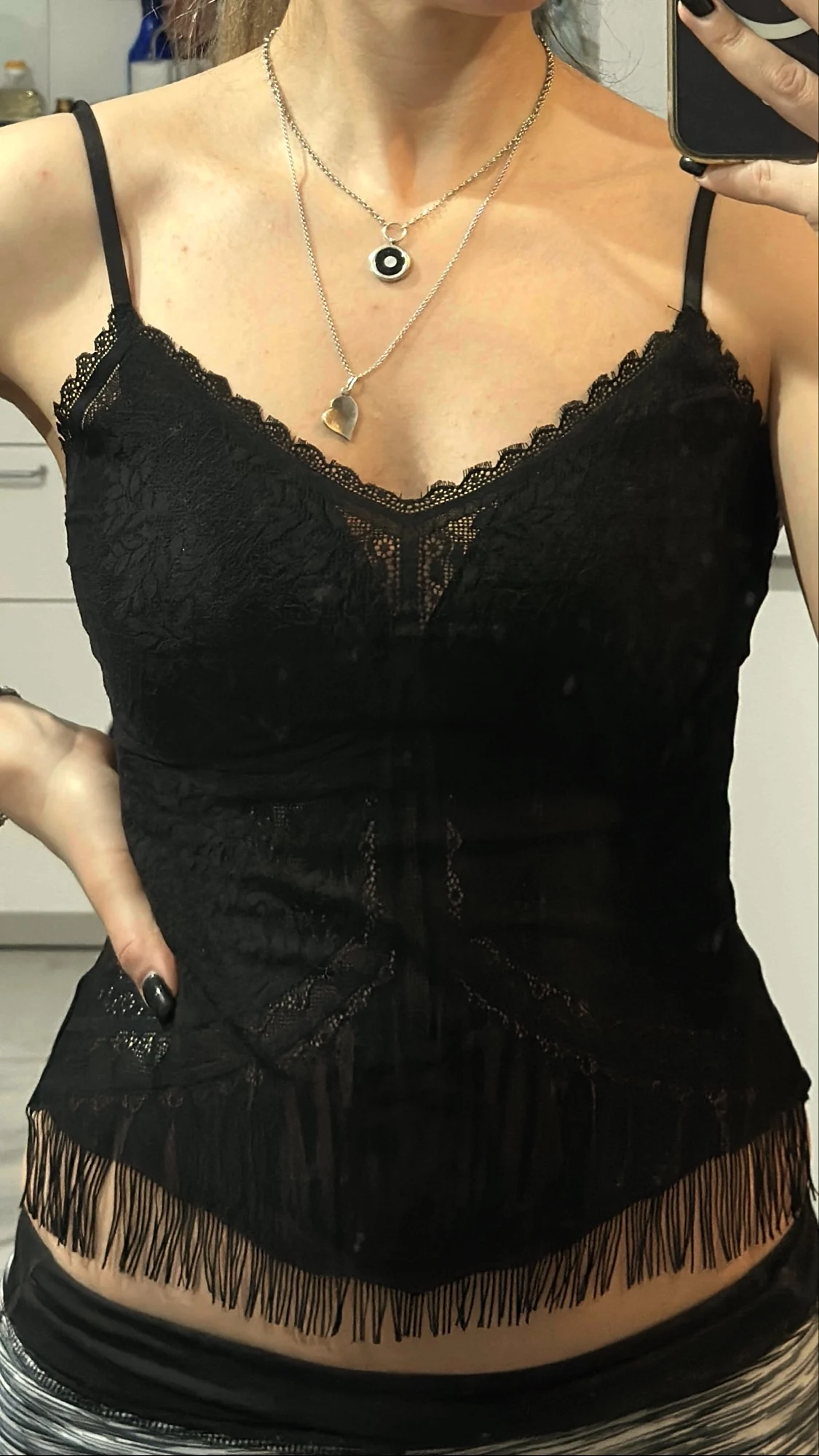 SUJIIN Sexy Lace Camisole Tank Tops Women 2025 Summer Sleeveless Beautiful Back Top Lady Simple Casual Tees Woman Clothing XD001 photo review